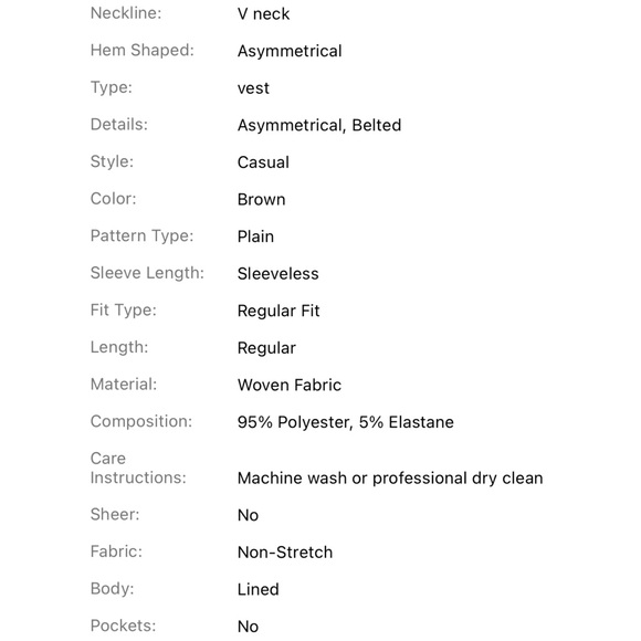 vest with tie - Picture 3 of 3